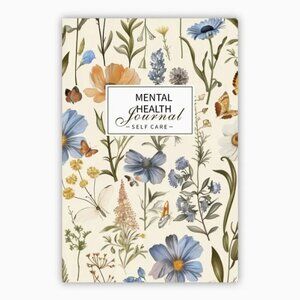 Mental Health Journal Self-Care Planner 60 Page NWT